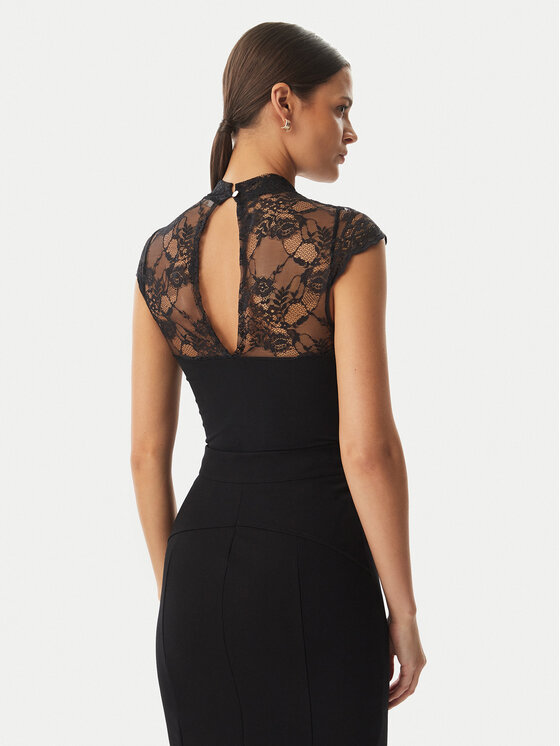 Rinascimento Rinascimento κορμάκι CFC0127525003 Μαύρο Slim Fit