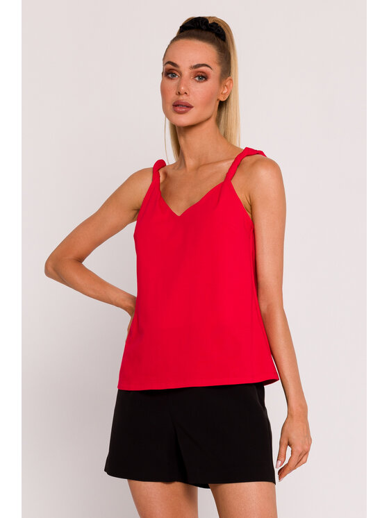 Made of Emotion Made of Emotion Blusa M792 Rosso Generous Fit