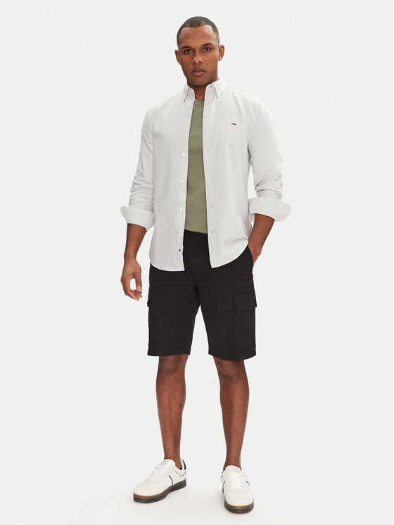 Tommy Jeans Tommy Jeans Koszula DM0DM20668 Zielony Slim Fit