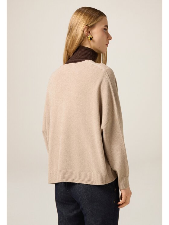 Oltre Oltre Cardigan M186E002209N012 Écru Regular Fit