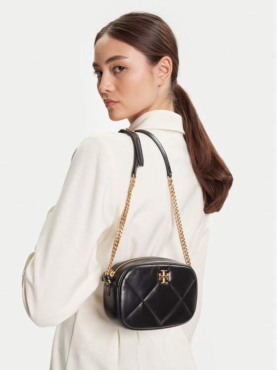 Tory Burch Tory Burch Rankinė Kira Diamond Quilt Camera Bag 154715 Juoda