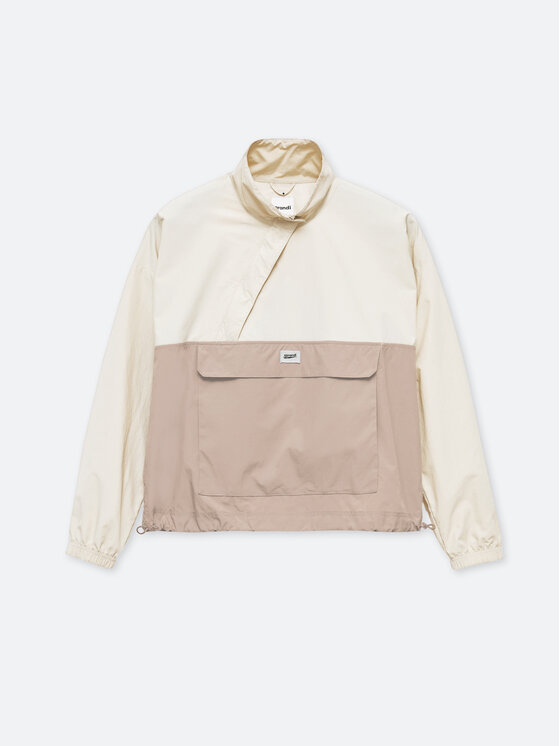 Sprandi Sprandi Anorak stiliaus striukė SP22-KUD101 Smėlio Regular Fit