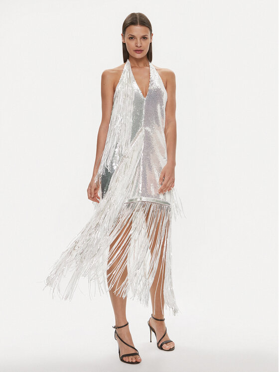 ROTATE ROTATE Coctailkleid 111604 Weiß Slim Fit