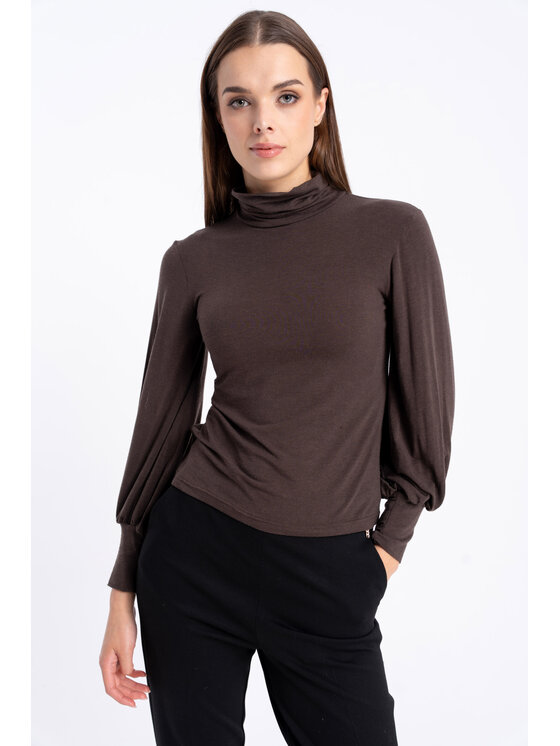 CLICK CLICK Rolák 10-6941 Hnědá Regular Fit