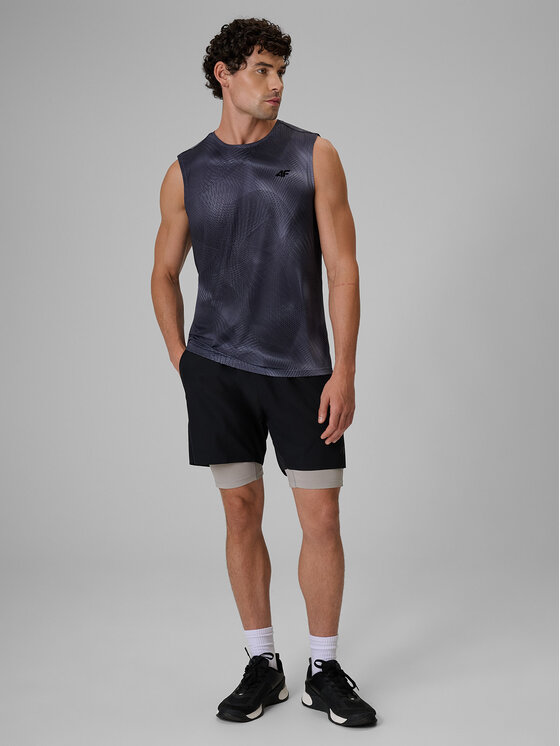 4F 4F Szorty sportowe CORE SYSTEM Czarny Regular Fit