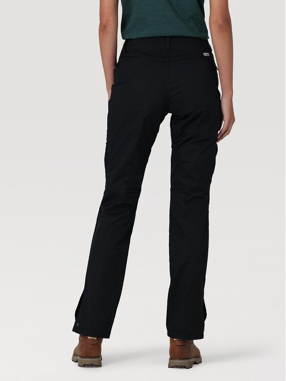 Wrangler Wrangler Pantaloni di tessuto REINFORCED SOFTSHELL PANT Nero Regular Fit