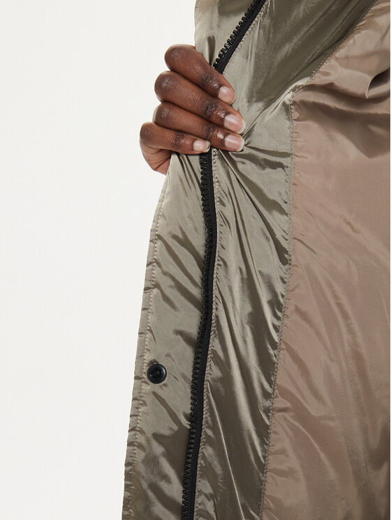 Calvin Klein Jeans Calvin Klein Jeans Žieminė striukė Shiny Monologo J20J224616 Pilka Regular Fit