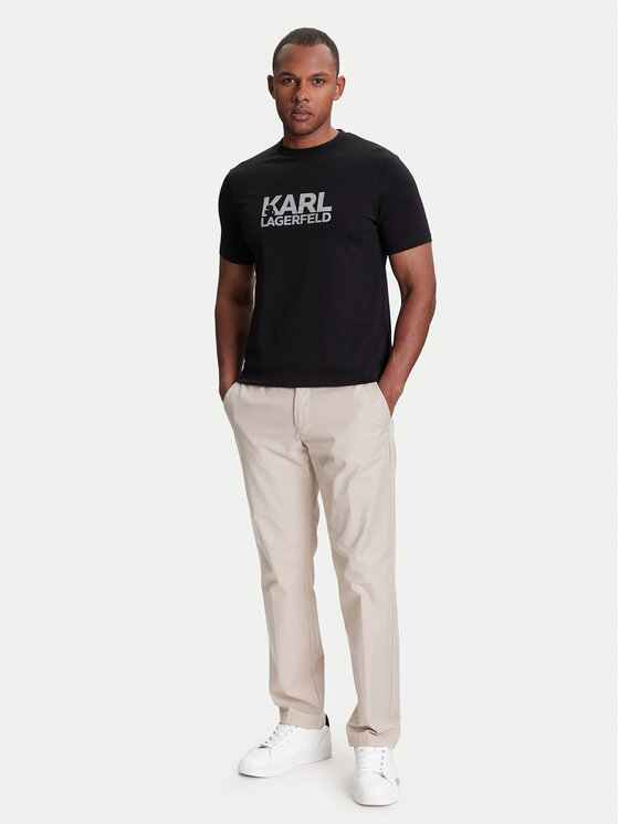 KARL LAGERFELD KARL LAGERFELD T-Shirt 755087 553235 Czarny Regular Fit