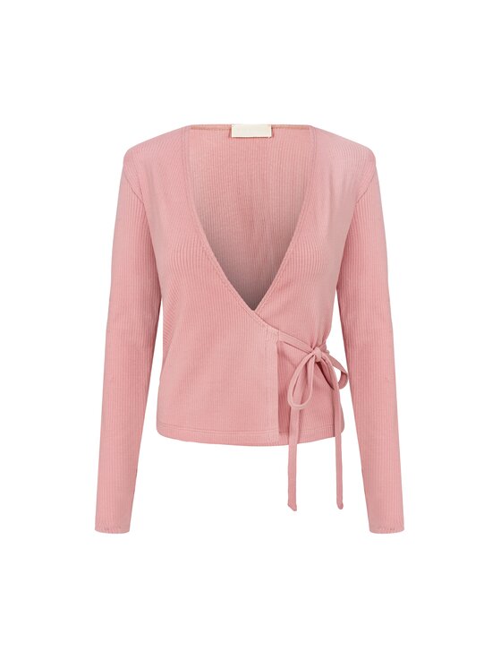 NAGO NAGO Longsleeve N2025 Różowy Close Fit