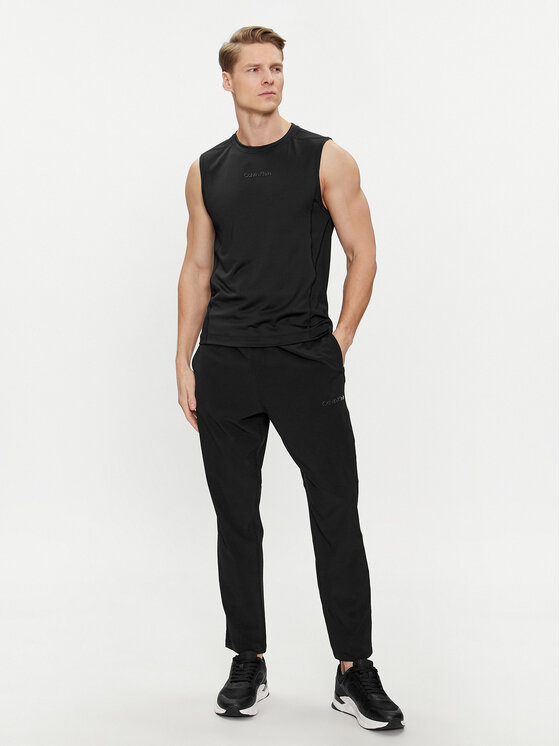 Calvin Klein Performance Spodnie dresowe 00GMS4P633 Czarny Regular Fit