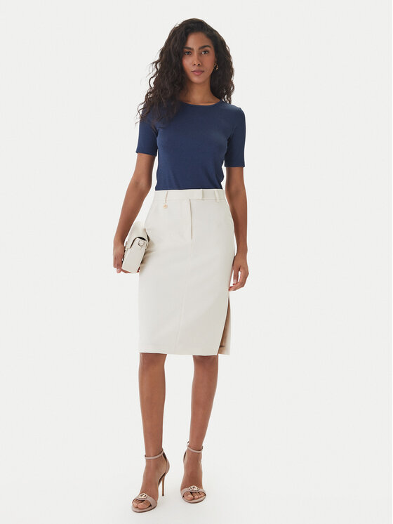 Fracomina Fracomina T-särk FS26ST7008K420Q7 Tumesinine Slim Fit