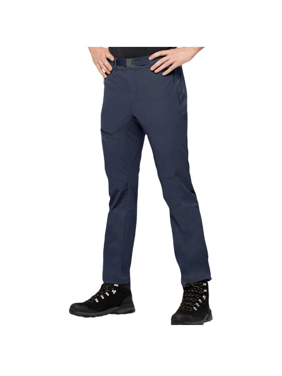 Jack Wolfskin Jack Wolfskin Spodnie dresowe Jack Wolfskin Holdsteig Pants M Granatowy Regular Fit