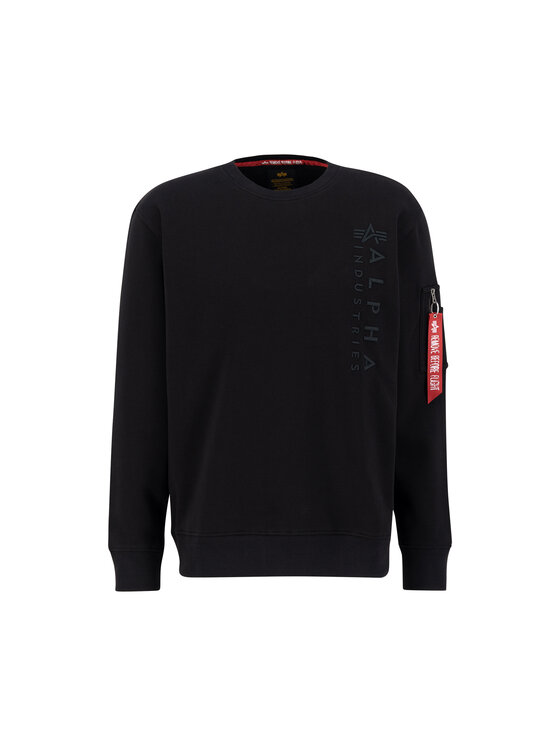 Alpha Industries Alpha Industries Bluza Embroidery Sweatshirt Czarny Regular Fit
