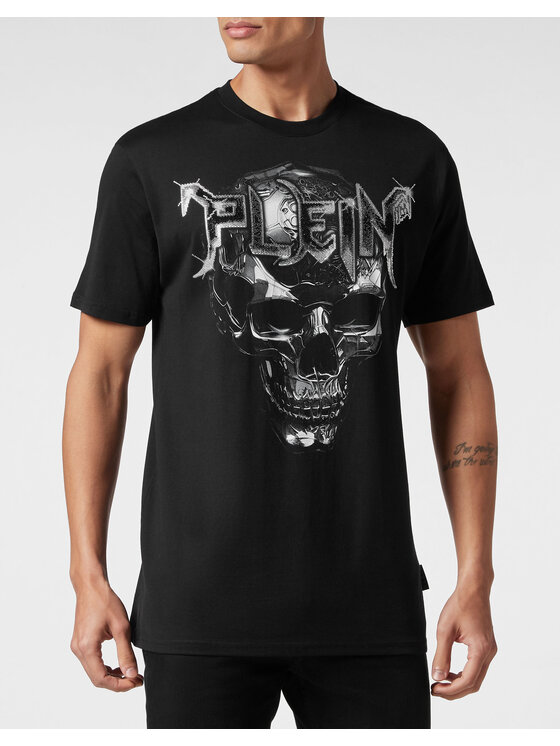 PHILIPP PLEIN PHILIPP PLEIN T-Shirt 1239 Czarny Regular Fit