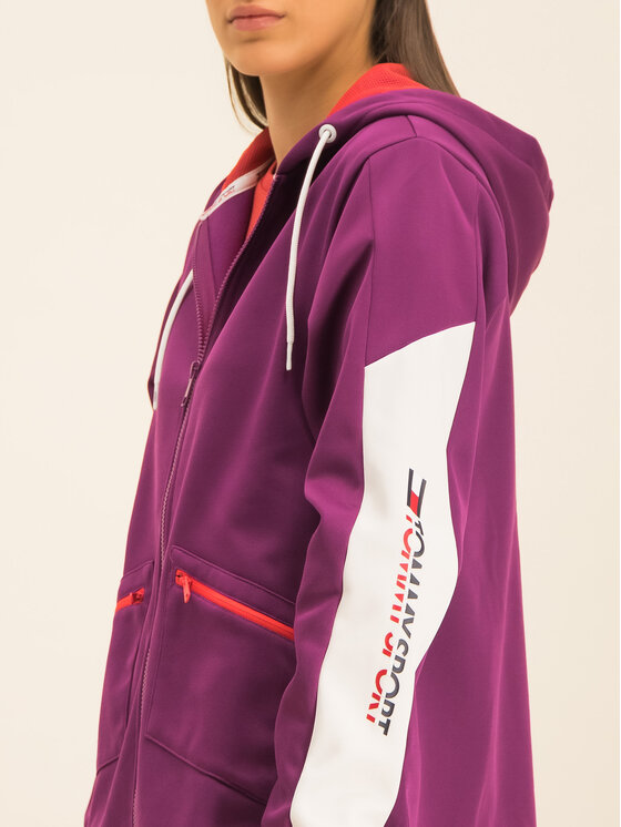 Tommy Sport Tommy Sport Sweatshirt Dwr Fleece S10S100405 Violett Regular Fit