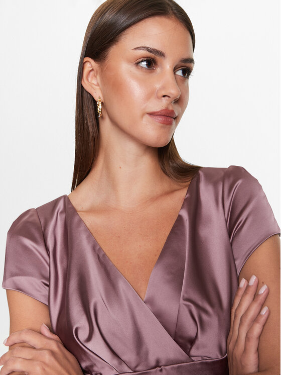 Swing Swing Kokteilinė suknelė 5AE05200 Violetinė Regular Fit