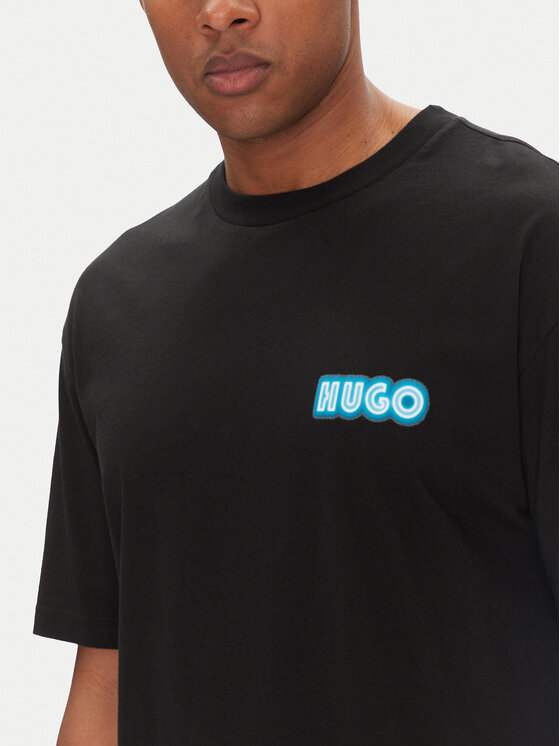 HUGO HUGO T-shirt Duwood 50538512 Crna Relaxed Fit