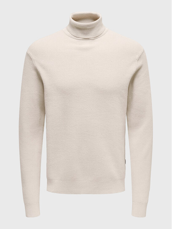 Only & Sons Only & Sons Rollkragenpullover Phil 22023202 Beige Regular Fit