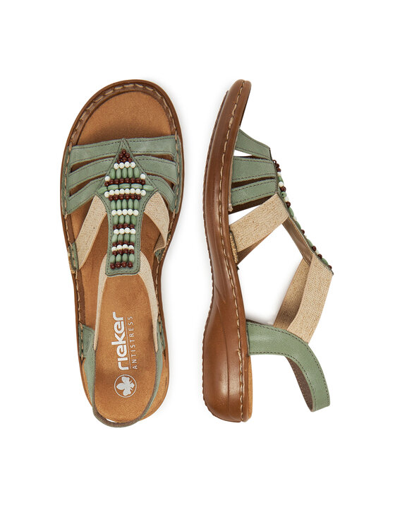 Rieker Rieker Sandali 60851-52 Zelena