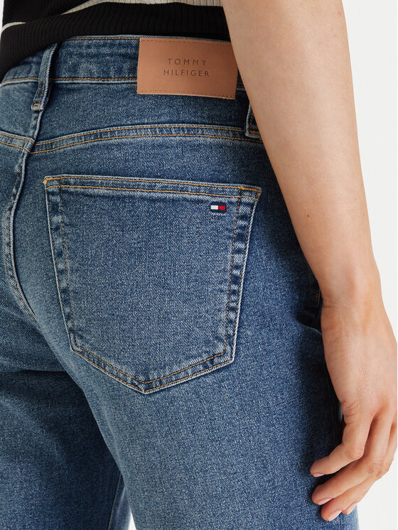Tommy Hilfiger Tommy Hilfiger Jeans hlače WW0WW47701 Modra Bootcut Fit
