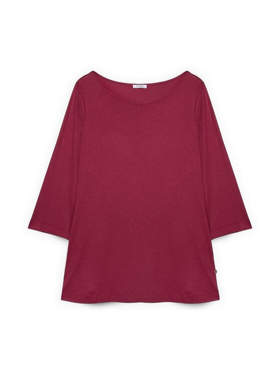 Fiorella Rubino Fiorella Rubino Bluzka G0CRL009262N029 Bordowy Regular Fit
