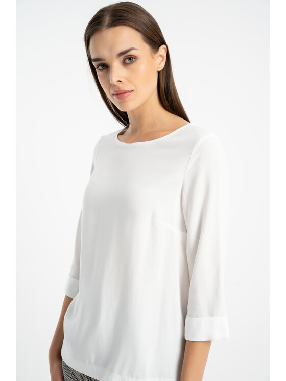 CLICK CLICK Μπλουζάκι 10-6937 Λευκό Straight Fit
