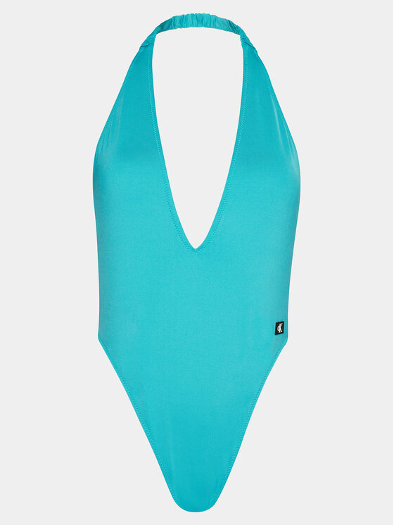Calvin Klein Swimwear Calvin Klein Swimwear Strój kąpielowy KW0KW02342 Turkusowy