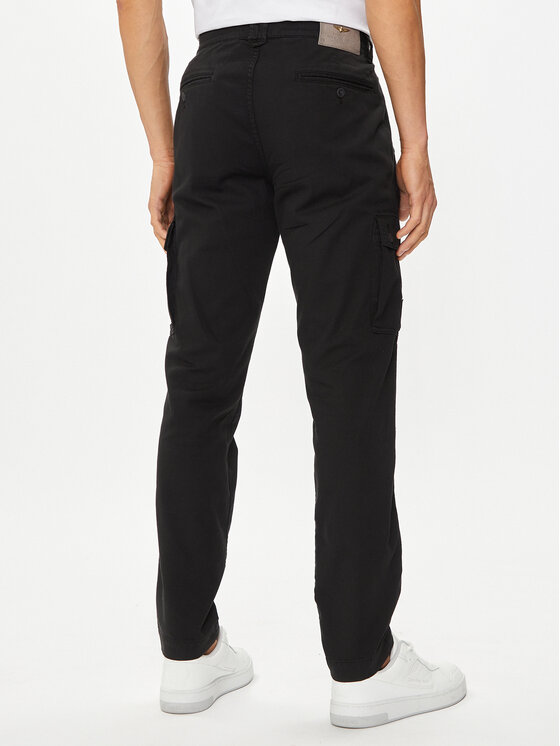 Aeronautica Militare Aeronautica Militare Cargo stiliaus kelnės 241PA1598CT3294 Juoda Regular Fit
