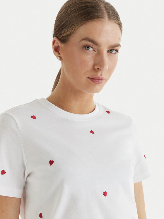 ONLY ONLY T-Shirt Ketty 15288473 Λευκό Regular Fit