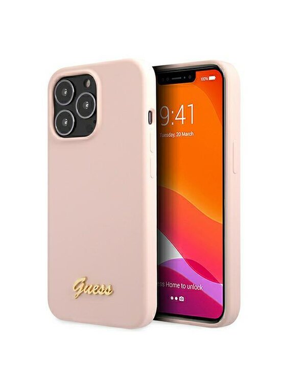 Guess Guess Etui na telefon iPhone 13 Pro Max Różowy