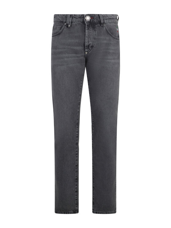 PHILIPP PLEIN PHILIPP PLEIN Jeansy 30026 Szary Straight Fit