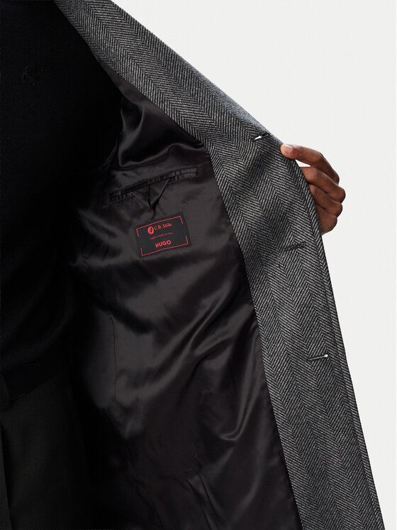 HUGO HUGO Wollmantel 50569209 Grau Regular Fit