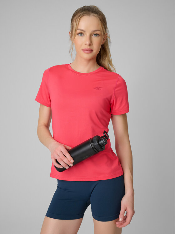 4F 4F Koszulka techniczna MULTI ACTIVE Koralowy Regular Fit