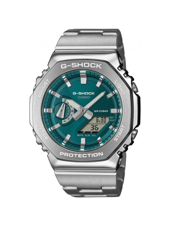 Casio Casio Zegarek GM-2110D-3A1ER Srebrny