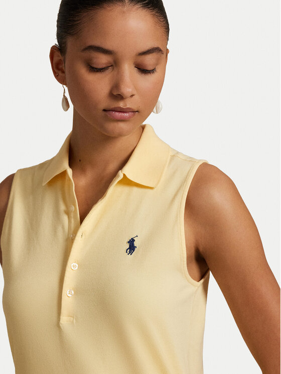 Polo Ralph Lauren Polo Ralph Lauren Vsakodnevna obleka 211968292005 Rumena Regular Fit