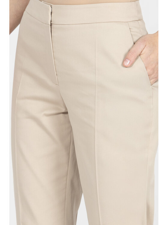 Deni Cler Milano Deni Cler Milano Spodnie materiałowe W-DC-5218-F2-F1-13-1 Beżowy Slim Fit