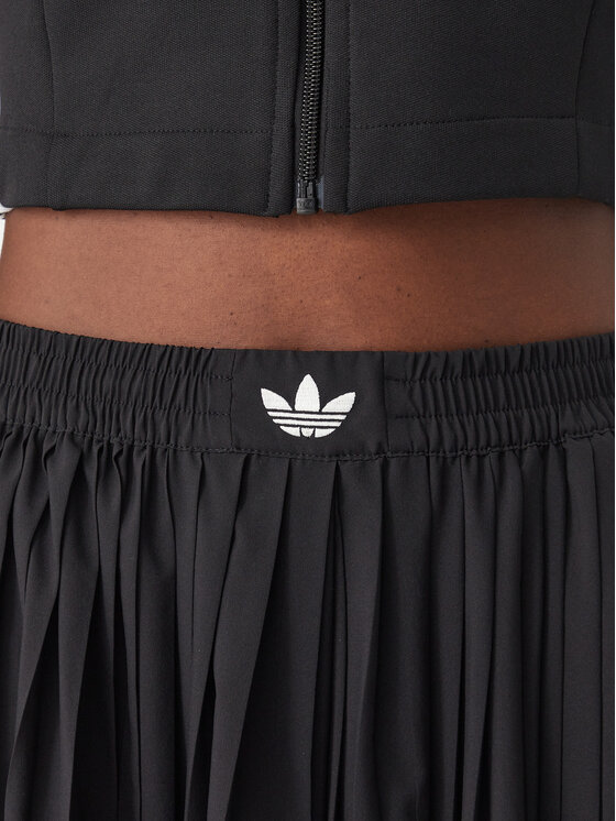 adidas adidas Spodnie dresowe Plisse 3S Track Pants LG4079 Czarny Relaxed Fit