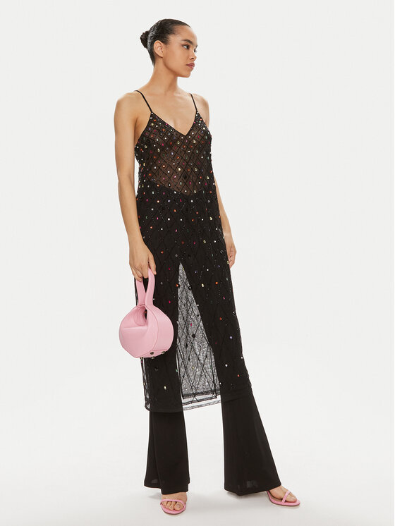 One Teaspoon One Teaspoon Cocktail obleka Stellar Jewel 26342 Črna Regular Fit