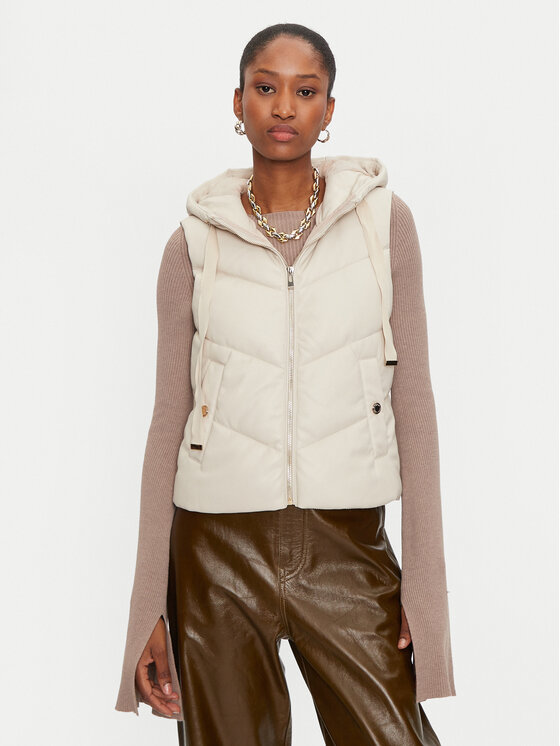 Morgan Morgan Veste 232-GSOLO Écru Regular Fit