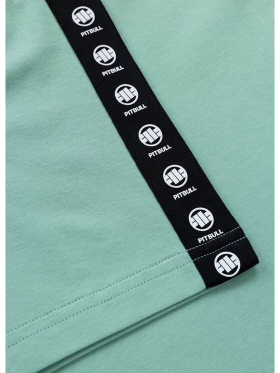 PITBULL PITBULL T-Shirt Koszulka męska TAPE NUGGET S Zielony Regular Fit