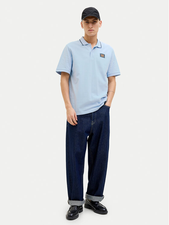 Jack & Jones Jack & Jones Polo Hudson 12269238 Błękitny Regular Fit