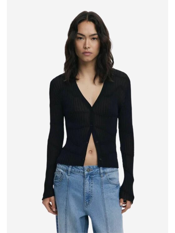 Desigual Desigual Ζακέτα JERS_GINEBRA Μαύρο Slim Fit