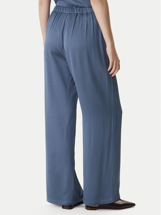 Marella Marella Auduma bikses Emme by Marella Robinia2 2615131281 Tumši zils Straight Fit