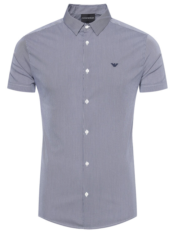 Emporio Armani Emporio Armani Srajca 8N1C10 1N06Z F916 Mornarsko modra Slim Fit