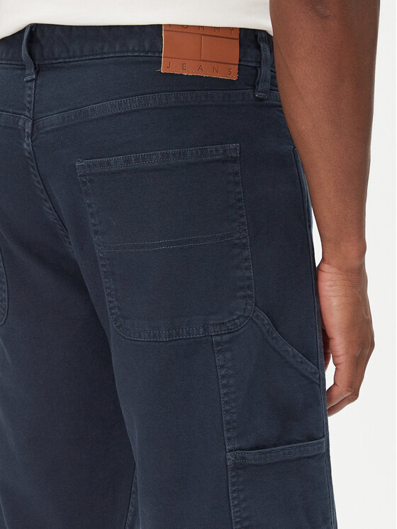 Tommy Jeans Tommy Jeans Bavlnené šortky Jaimie DM0DM21951 Tmavomodrá Slim Fit