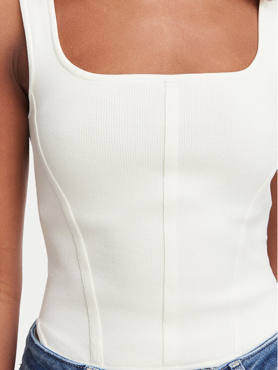 Guess Guess Top W6YZ08 Z0979 Creme Slim Fit