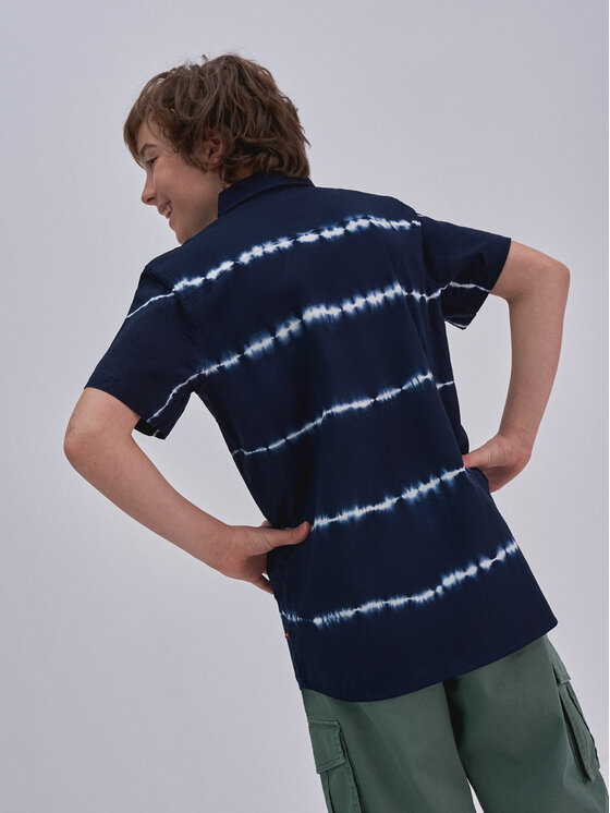 BIG STAR BIG STAR Koszula maris_403 Granatowy Basic Fit