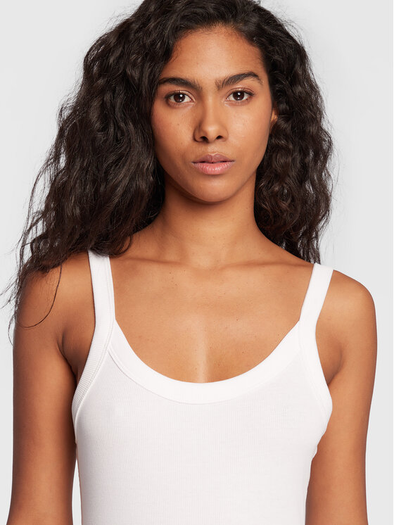 Gina Tricot Gina Tricot Top Basic 14188 Bijela Slim Fit