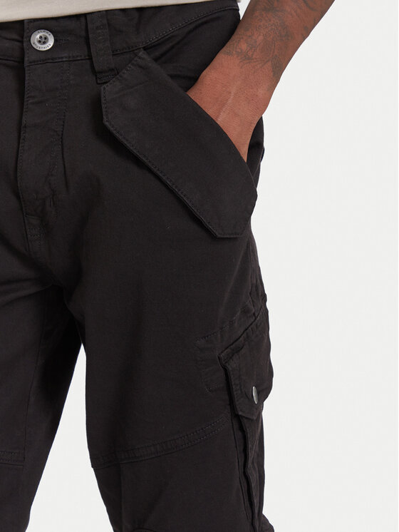 Alpha Industries Alpha Industries Παντελόνι υφασμάτινο Combat 126215 Μαύρο Slim Fit