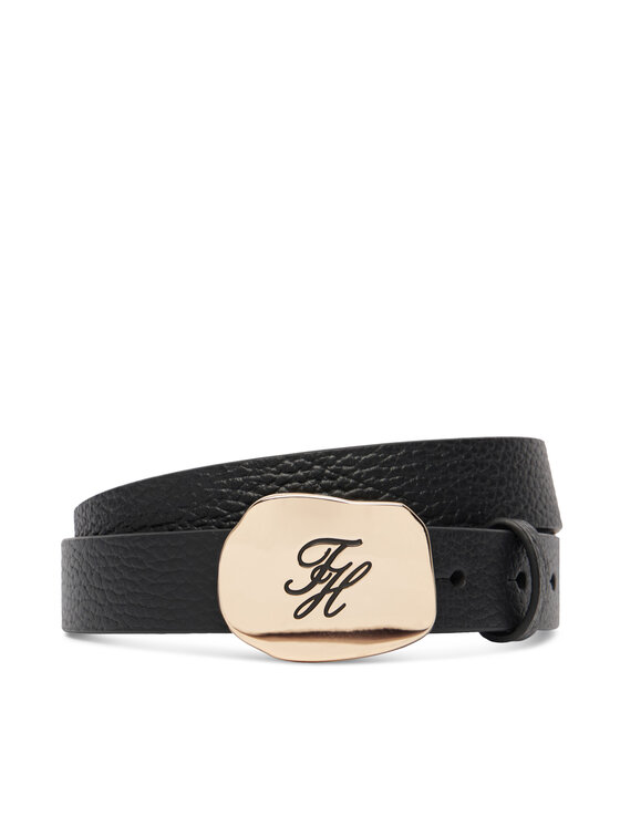 Tommy Hilfiger Pas Th Plaque 2.5 Pebble AW0AW19152 Črna
